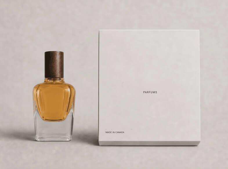 Elmiral bottle and box side by side